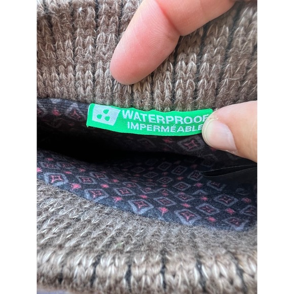 Cougar Brown Mid Ankle Fleece and Sweater Lined Waterproof Boots Size 8 - Picture 6 of 8